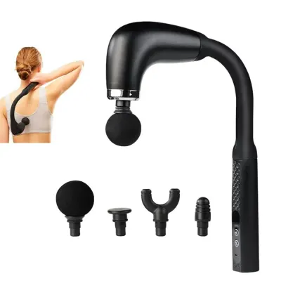 Aparat de masaj profesional cu brat flexibil in forma de U – 9 Moduri, 4 Capete, Reincarcabil, Pentru Muschi si Relaxare