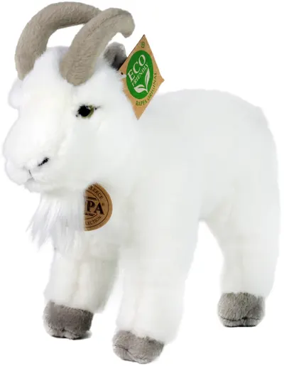 Jucărie de pluș Rappa Eco Friends - Capră, în picioare, 22 cm