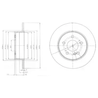 Disc frana DELPHI BG4152