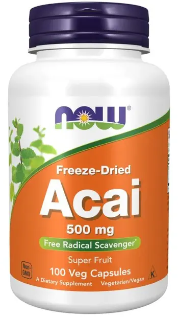 Acai, 500 mg, 100 capsule, Now