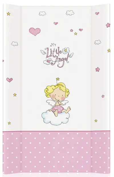 Saltea de infasat cu intaritura Lorelli - Little Angel, 50 х 71 cm, alb cu roz