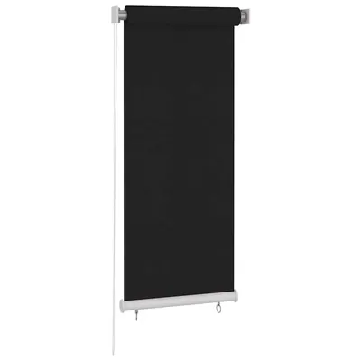 vidaXL Jaluzea tip rulou de exterior, 65 (l) x 140 (î) cm, neagră