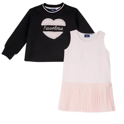 Costumas copii Chicco, rochie si bluza, Negru, 78863-65CLT