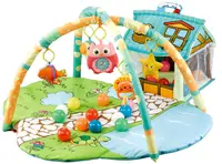 Saltea de activități pentru bebeluși Cangaroo - Happy Farm, verde