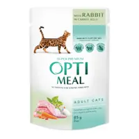 Optimeal Cat - Hrana umeda super-premium - Iepure si Morcovi - 85g