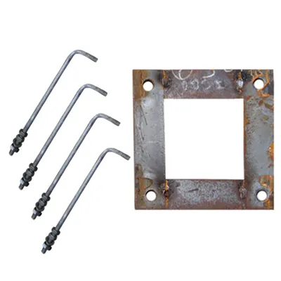Set prezoane M16 accesorii montaj pt stalp PADO 6 – 8m