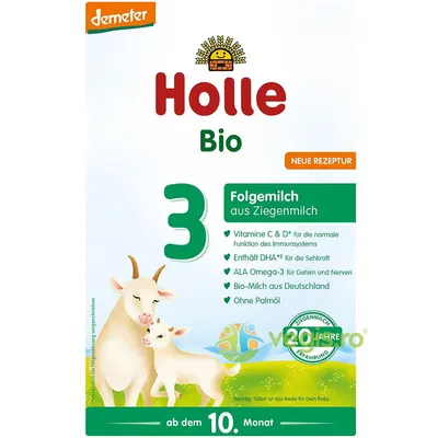 Lapte Praf de Capra Formula 3 pentru Sugari +10 Luni Demeter Ecologic/Bio 400g