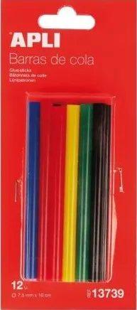 Batoanecolorate din silicon pentru lipit APLI – ø 7,5 х 10 cm, 12 bucati