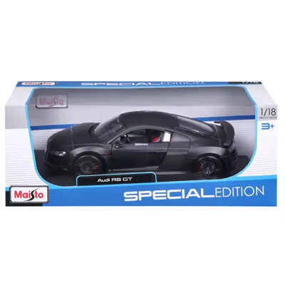 Masina din metal, Maisto, Audi R8 GT, 1:18, Negru
