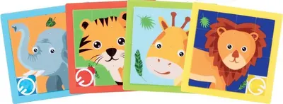Puzzle alunecos Goki - Animale, sortiment
