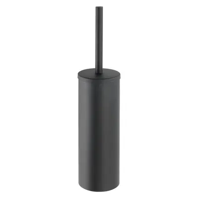 Perie de WC negru-mat de montat pe perete din oțel inoxidabil Bosio – Wenko