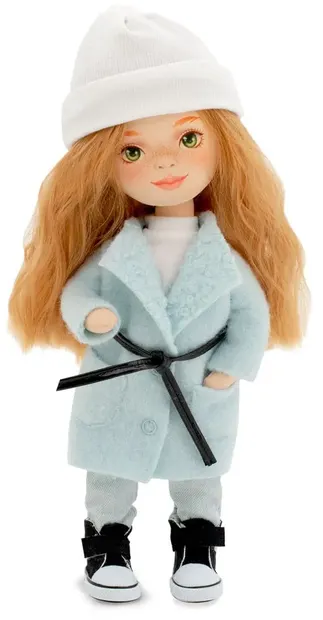 Păpușă moale Orange Toys Sweet Sisters - Însorită cu o haină de mentă, 32 cm
