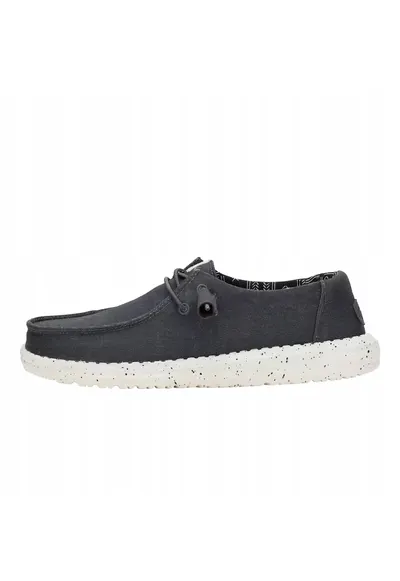 Mocasini Femei Spuma EVA - Wendy Stretch Canvas - Negru - Negru