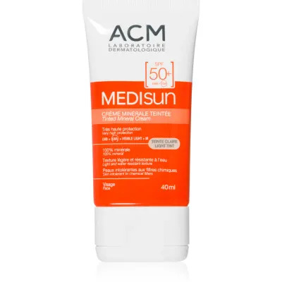 ACM Medisun crema hidratanta cu minerale SPF 50+ culoare Light Tint 40 ml