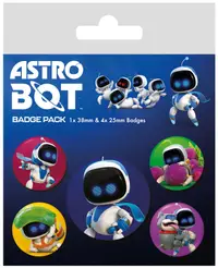 Set de insigne Pyramid Games: Astro Bot - Bot Crew