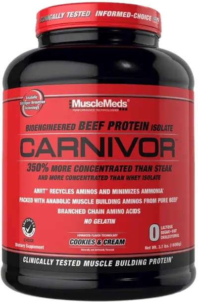Carnivor Beef Protein, biscuiți cu cremă, 1680 g, Muscle Meds