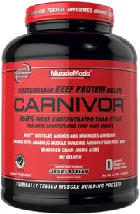 Carnivor Beef Protein, biscuiți cu cremă, 1680 g, Muscle Meds