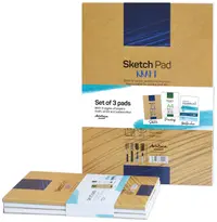 Set caiete de schițe Drasca - A4, 3 buc