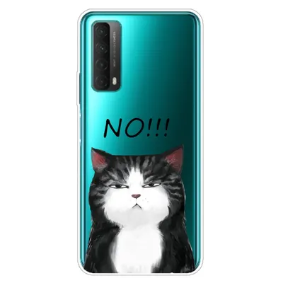 Husa silicon Compatibila cu Huawei P Smart 2021 model Grumpy Cat, Silicon, TPU Multicolor Engros