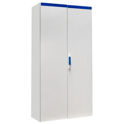 Dulap compact cu doua usi, 2000x1000x500mm, RAL 7035