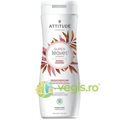 Sampon pentru Protectia Culorii cu Ulei de Avocado si Rodie Super Leaves 473ml