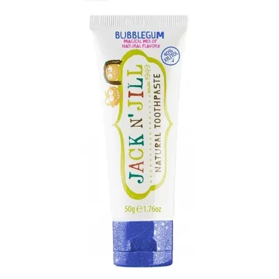 Pasta de dinti naturala pentru copii, aroma Bubblegum, 50g, Jack N Jill