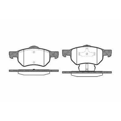 Set placute frana, frana disc REMSA 0882.00