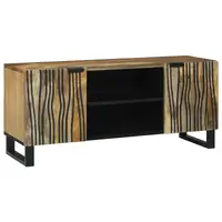 Gossi cabinet tv 105x33.5x46 cm lemn masiv de mango si lemn ingenunchiat