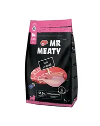 Hrană uscată căței talie mică XS vițel și prepeliță MR MEATY Puppies 3kg