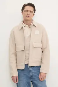 Calvin Klein Jeans jachetă de cămașă din lână