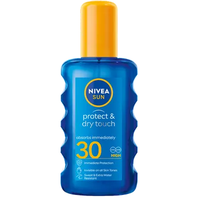 Spray pentru protectie solara SPF30 Protect & Dry Touch, 200ml, Nivea