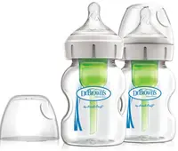 Set de biberoane din sticla Dr. Brown's Natural Flow Wide-Neck, 2 bucăți, 150 ml
