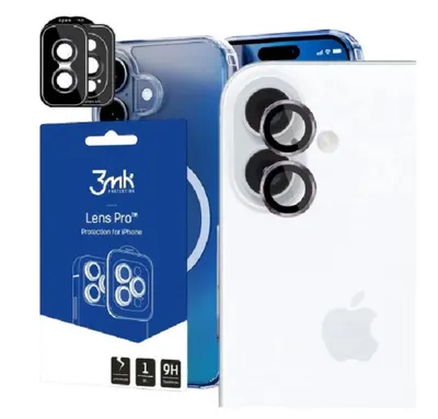 Protector pentru cameră 3mk - Lens Protection Pro, iPhone 16/16 Plus, roz