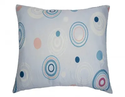 Perna Somnart Circles matlasata din microfibra 70 x 70 cm
