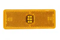 Lumina delimitare stanga dreapta, galben, LED, inaltime 45mm; latime 120mm; adancime 7,5 43,9 120mm 24V potrivit MERCEDES ACTROS, ACTROS MP2 MP3, ACTROS MP4 MP5, ANTOS, AROCS, ATEGO 2 04.96