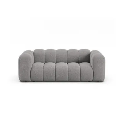 Canapea gri cu tapițerie din chenille 200 cm Lupine – Micadoni