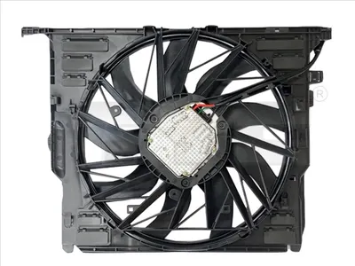 Ventilator radiator (cu carcasa) potrivit BMW 5 (F10), 5 (F11), 5 GRAN TURISMO (F07), 6 (F12), 6 (F13), 6 GRAN COUPE (F06), 7 (F01, F02, F03, F04) 3.0 3.0D 3.0H 02.08-10.18