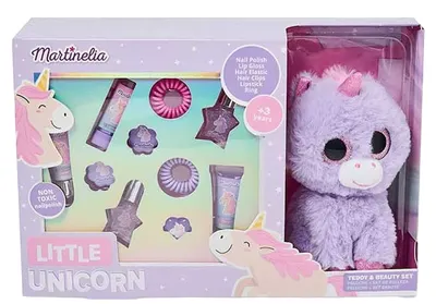Set cosmetic Martinelia Little Unicorn - Cu jucarie de pluș