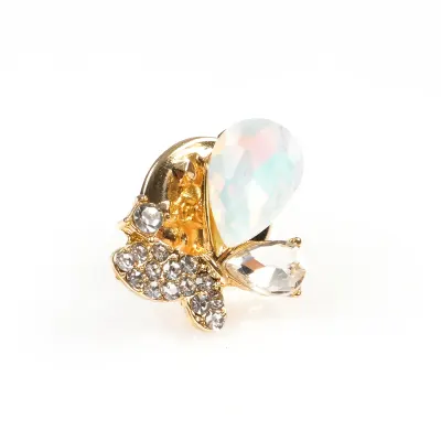 Brosa martisor fluture cu piatra opal