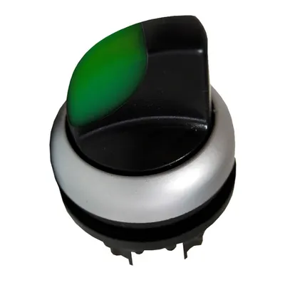 Buton selector 0-1 cu revenire verde