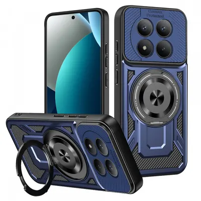 Husa pentru Xiaomi Redmi Note 15 Pro 4G, Techsuit, RuggedCam, Albastra