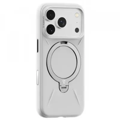 Husa MagSafe pentru Apple iPhone 17 Pro Torras QPRO Silicone (Alb)