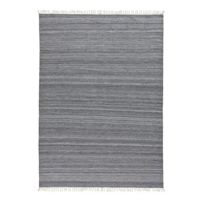 Covor de exterior din plastic reciclat Universal Liso, 160 x 230 cm, gri închis