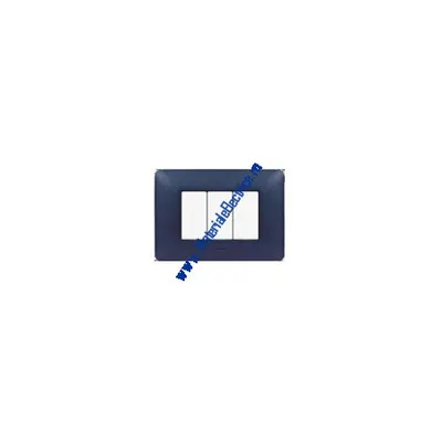 Placa ornament 3 module Albastru Mercur Bticino Matix