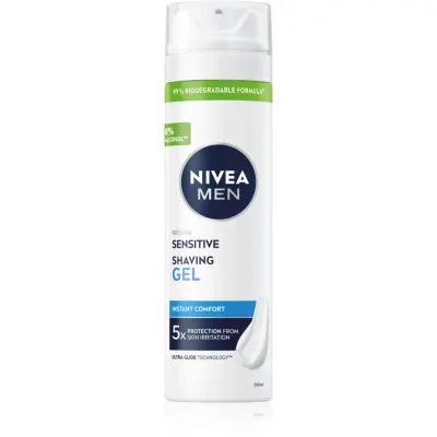 NIVEA MEN Sensitive gel pentru bărbierit 200 ml