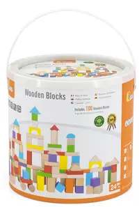 Constructor din lemn Viga - Castel, 100 piese