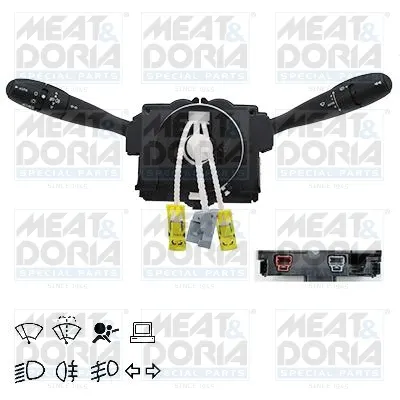 Comutator coloana directie (control computer; Indicatorii; lumini; stergatoare) potrivit CITROEN C5 III; PEUGEOT 206, 406 11.95-