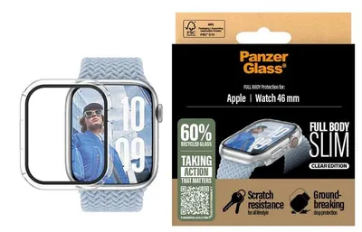 Protector de sticlă PanzerGlass - Full body slim, Apple Watch, 46 mm, transparent