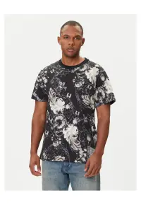 Tricou barbati negru/gri - bumbac