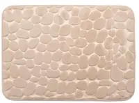 Covoraș de baie Inter Ceramic - Coral fleece, 50 x 70 cm, bej